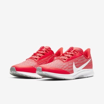 Nike Air Zoom Pegasus 36 FlyEase - Férfi Futócipő - Piros/Világos Szürke/Fehér